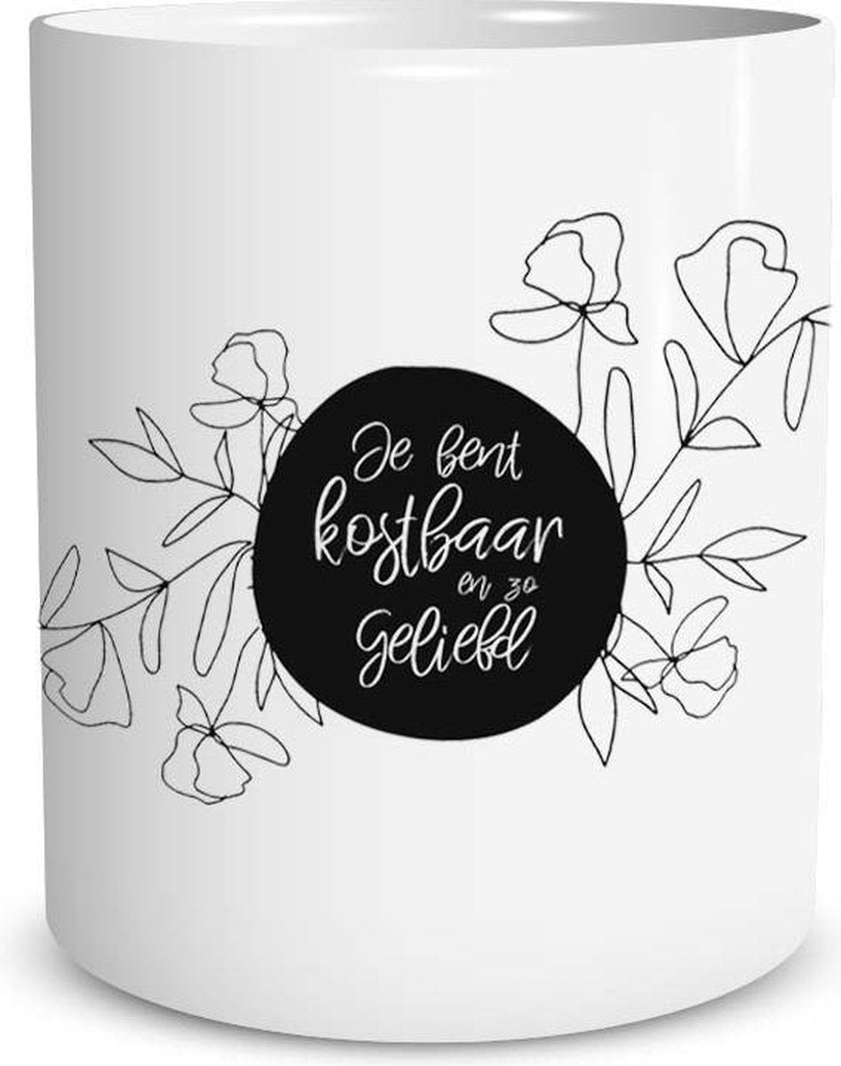 Christelijke Mok Zonder Oor - Je Bent Kostbaar En Zo Geliefd - DagelijkseBroodkruimels