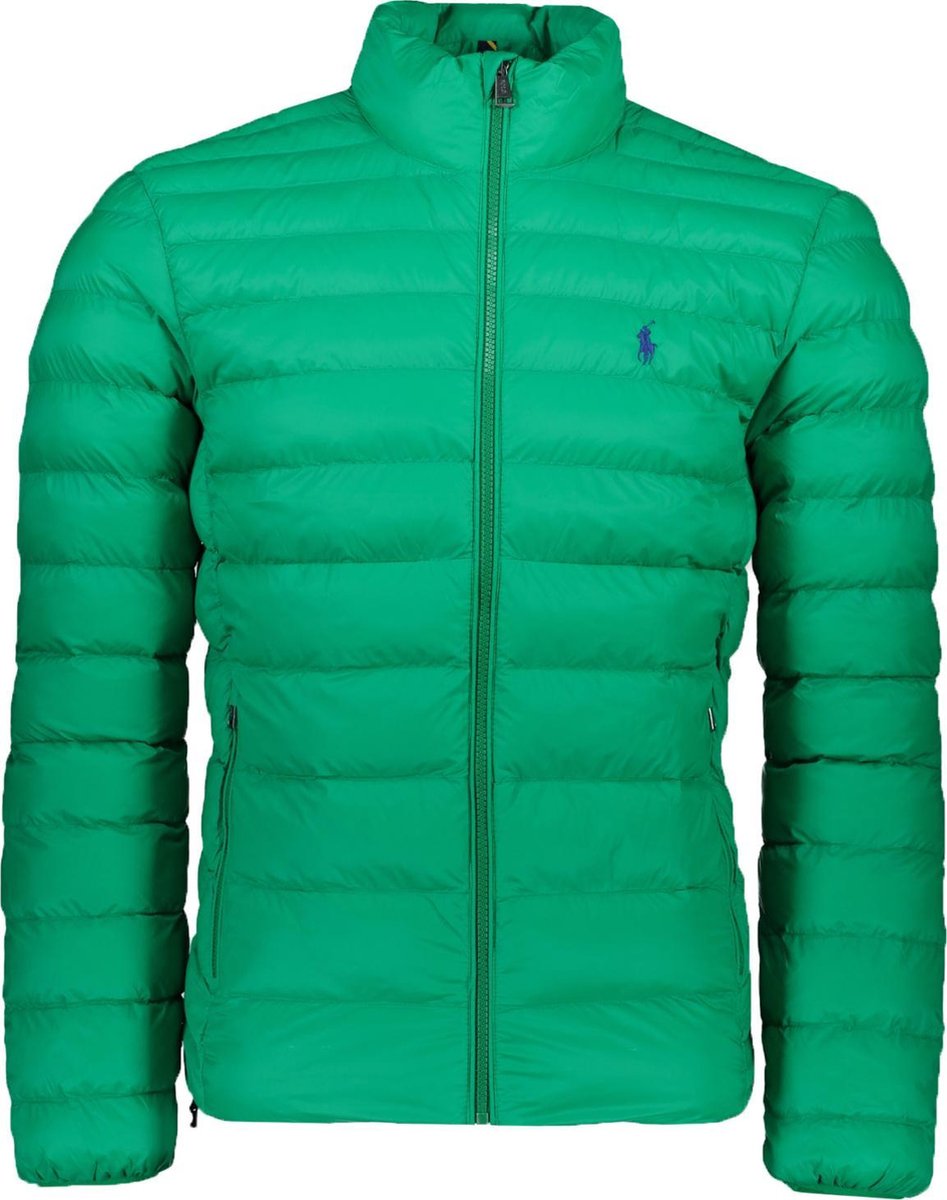 Polo Ralph Lauren  Jas Groen Getailleerd - Maat XL - Heren - Herfst/Winter Collectie - Polyamide