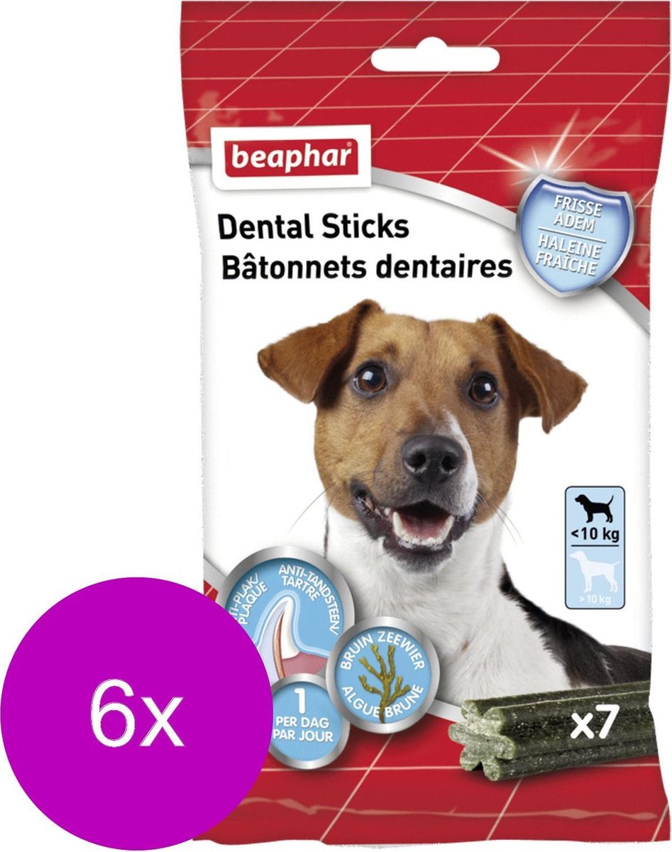 Beaphar Dental Sticks Kleine Hond - Hondensnacks - 6 x 112 g 7 stuks