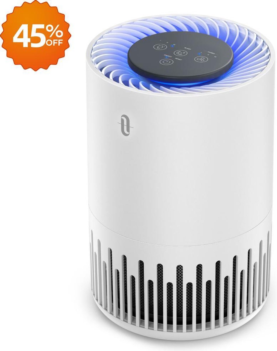 Luchtreiniger -desktop luchtreiniger met 3-in-1 True HEPA-filter- H13 HEPA-luchtreiniger -CADR 250 m³/h tot 50 m³ -99