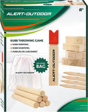 Alert Outdoor Kubb Houten Werpspel + Opbergtas