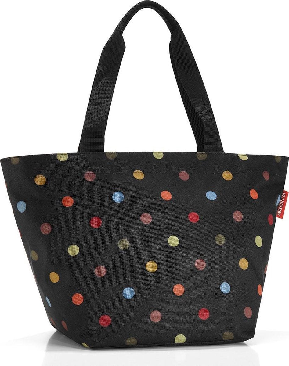Reisenthel Shopper M Handtas - Shopper - Maat M - Polyester - 15L - Dots Zwart