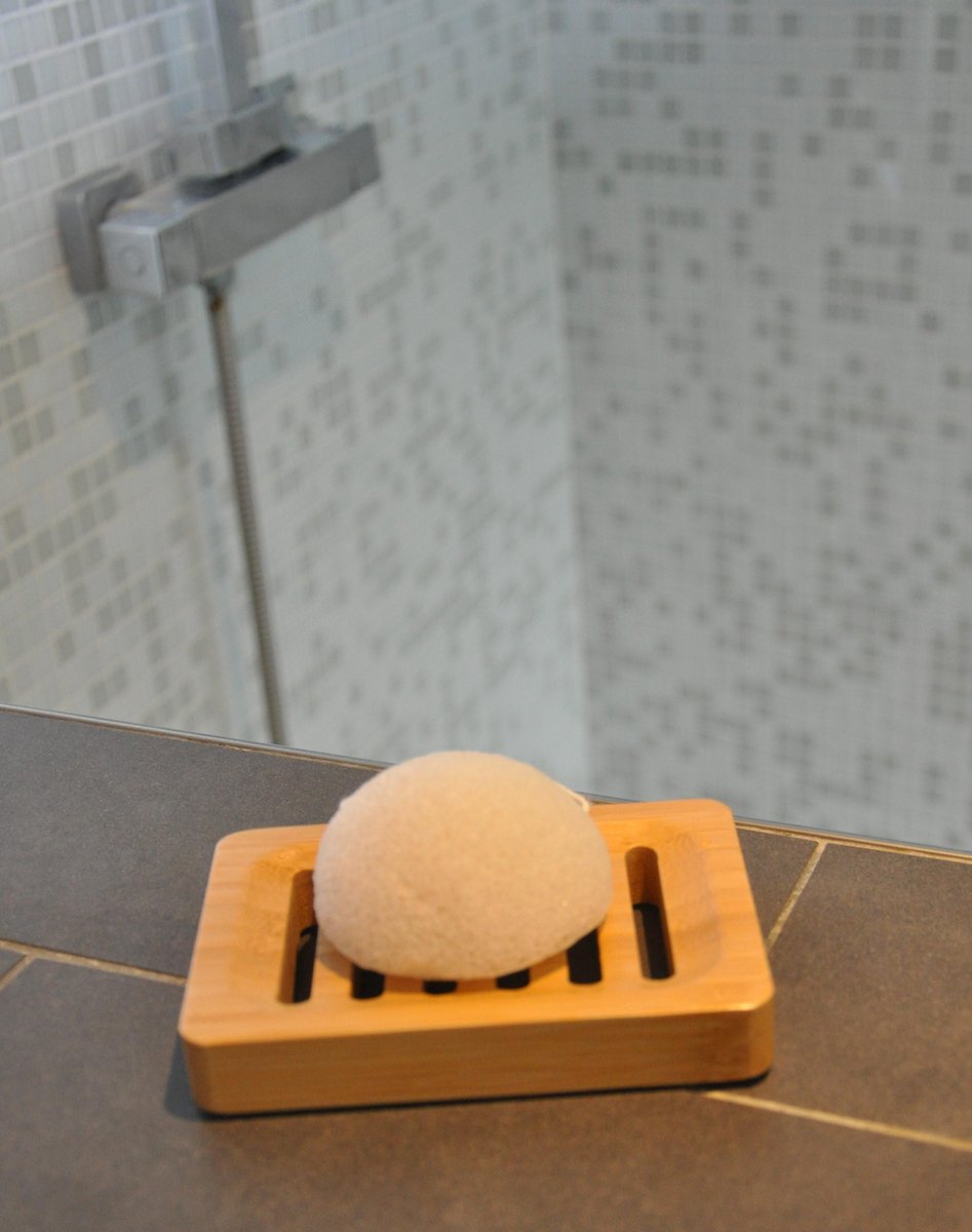 2 Konjac spons wit - Douche - Badspons - Reiniging - Zero waste