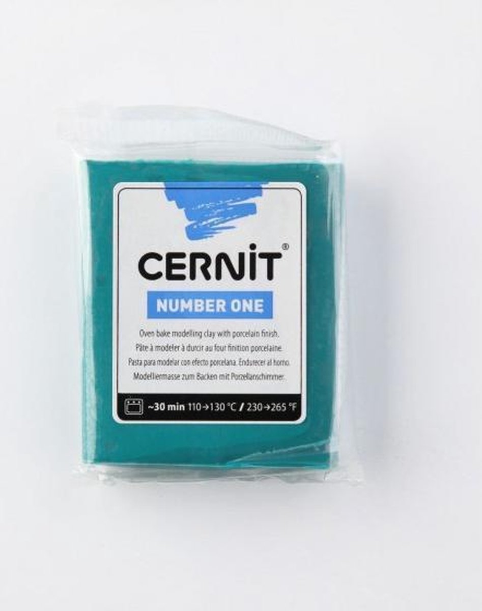 Boetseerklei - Cernit Number one 56g pine-green - 6 stuk