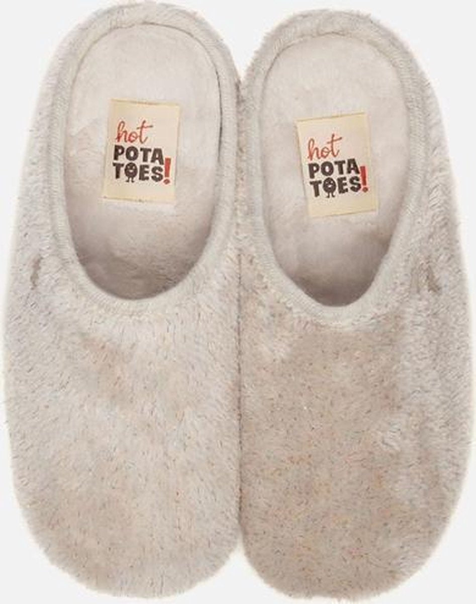 Hot Potatoes Pantoffels beige - Maat 41