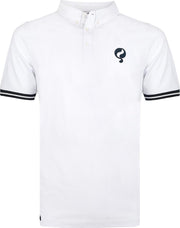 Heren Polo Oosterwijk - Wit/Donkerblauw