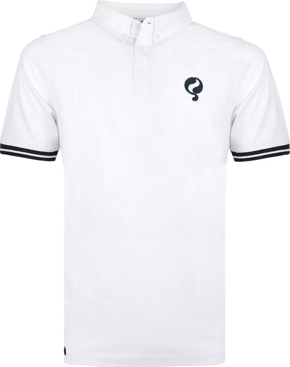Heren Polo Oosterwijk - Wit/Donkerblauw