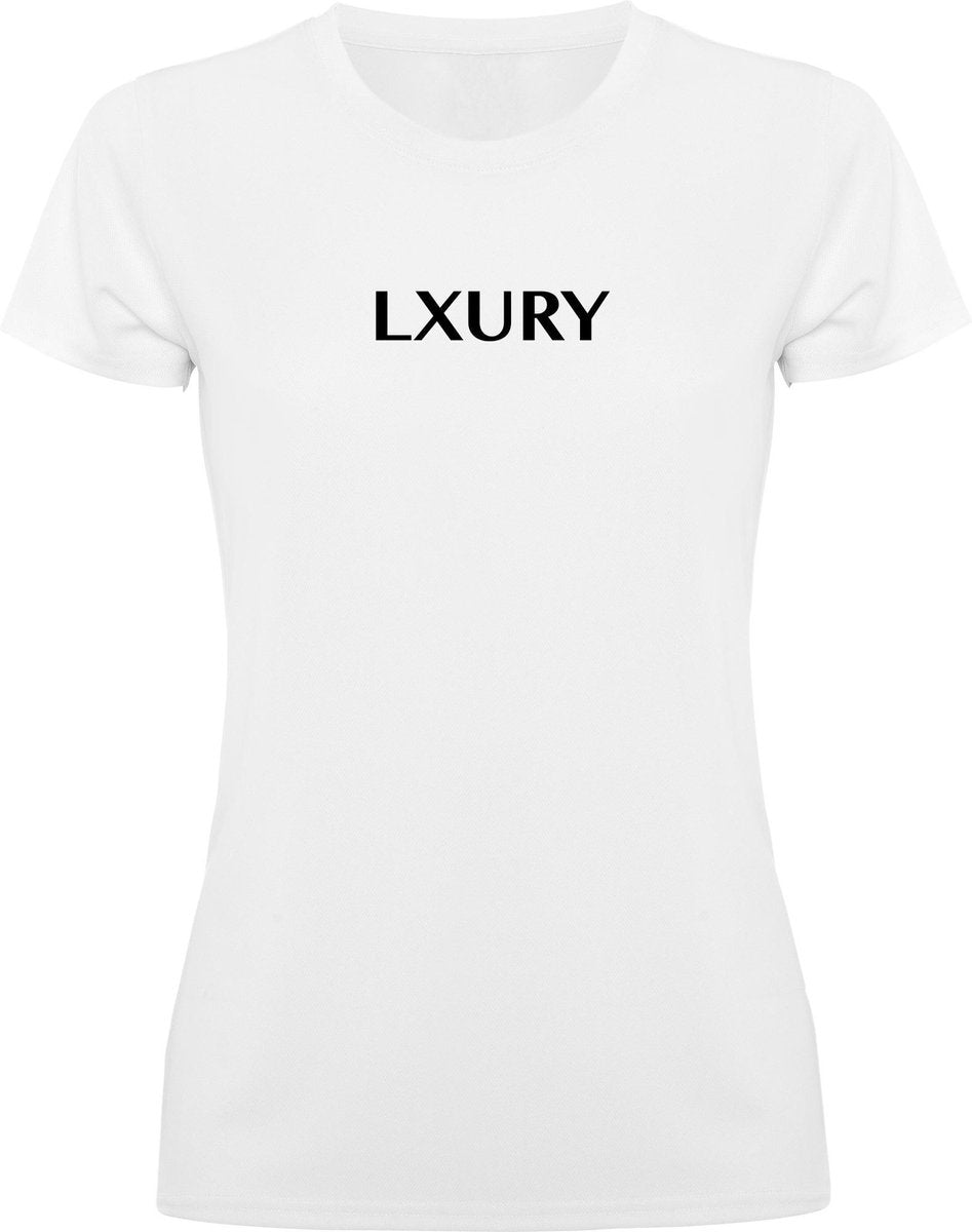 LXURY Fitness T-Shirt Wit Maat S - Shirt - Sportshirt - Trainingskleding - Training shirt - Sportkleding - Performance shirt - Dames