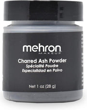 Mehron Specialty Powder Charred Ash | Geblakerd As - 21 gram (ook ideaal voor roetpieten)