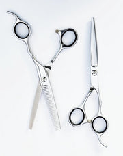 Professionele PREMIUM Duitse Kappersschaar Rechtshandig Knipschaar - Silver LongCut 5.5"