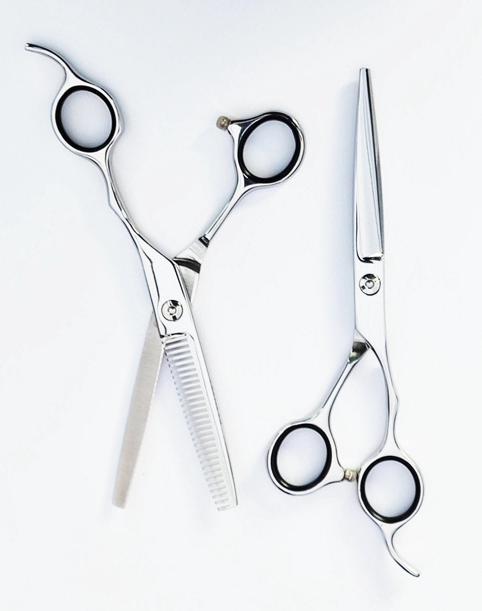 Professionele PREMIUM Duitse Kappersschaar Rechtshandig Knipschaar - Silver LongCut 5.5"