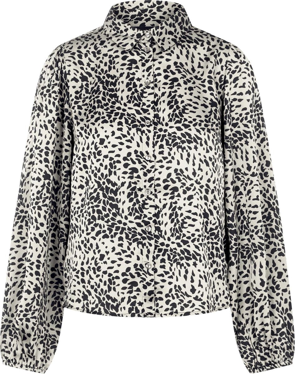 PCDANNI LS SHIRT D2D - 17113263 - BLACK FOG - Maat L