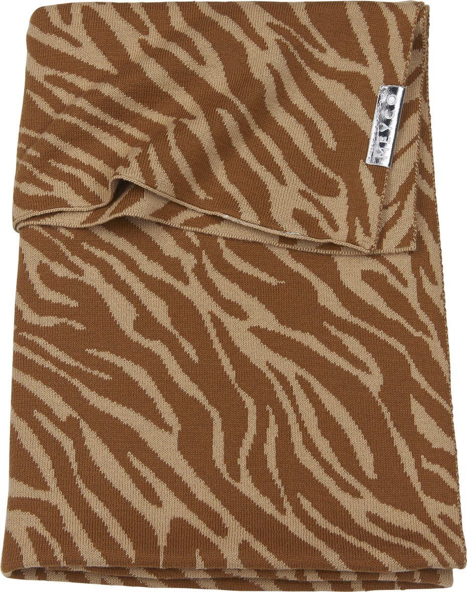 Meyco Zebra ledikantdeken - 100x150cm - Camel