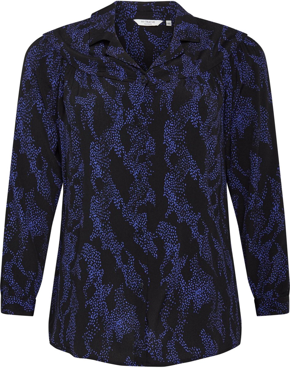 My True Me blouse Blauw-52 (6Xl)