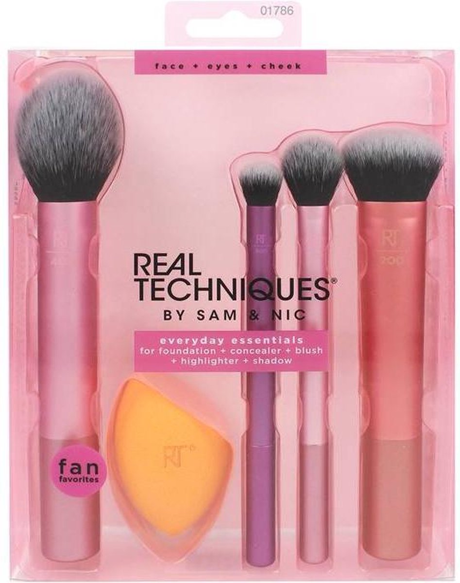 Real Techniques Everyday Essentials kwasten-set | Blush