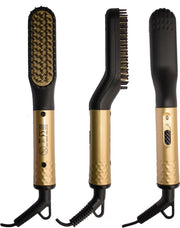 Baard en Haar Borstel 3k - Elektrische Baard Borstel - Baardstijler - Baard Kam - Elektrisch - Goud