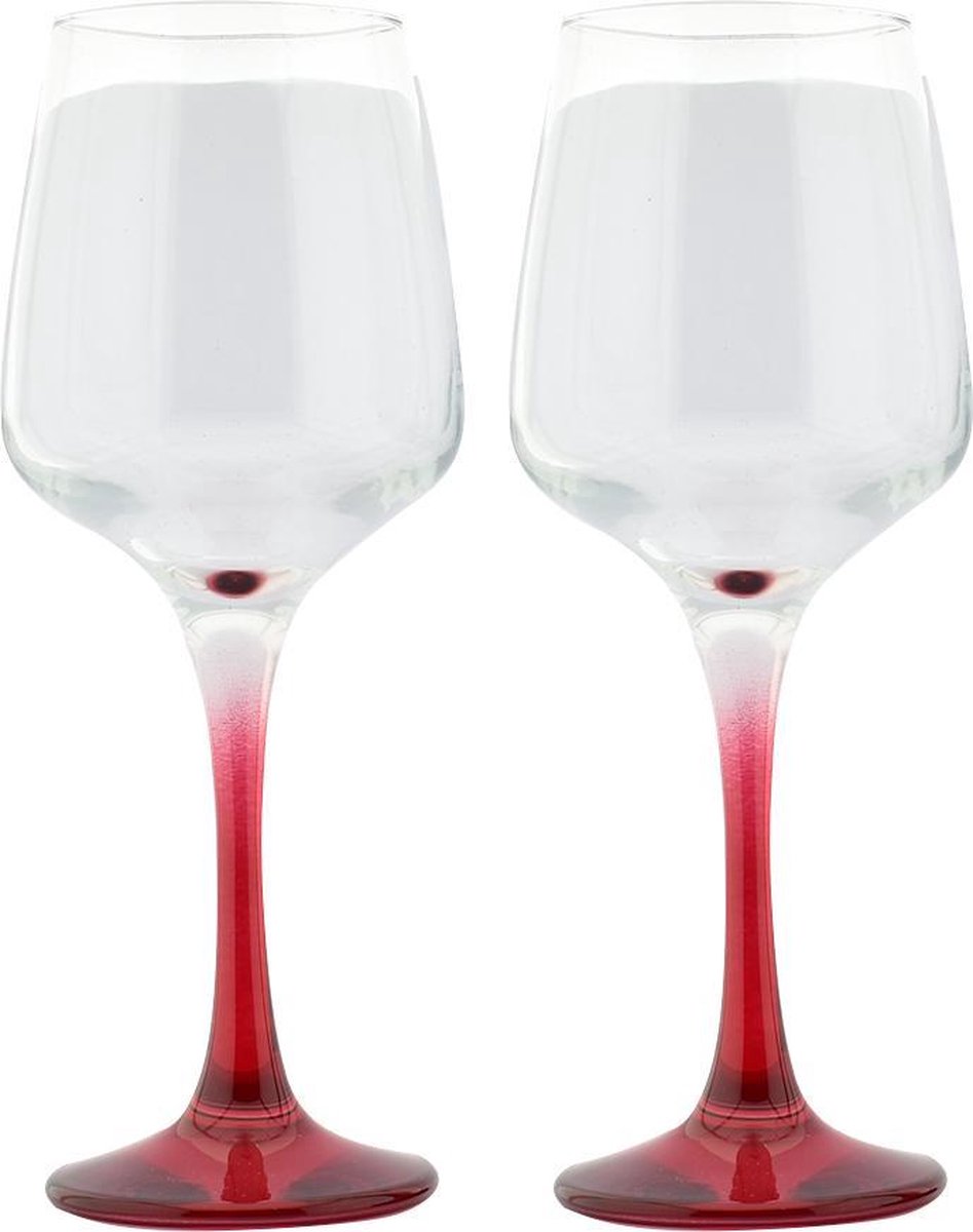 Magic Tumbler Rode Bodem Wijnglazen 33 Cl - 2 Stuks