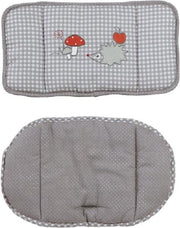 Roba Stoelverkleiner Adam & Owl Polyester Grijs/rood 2-delig