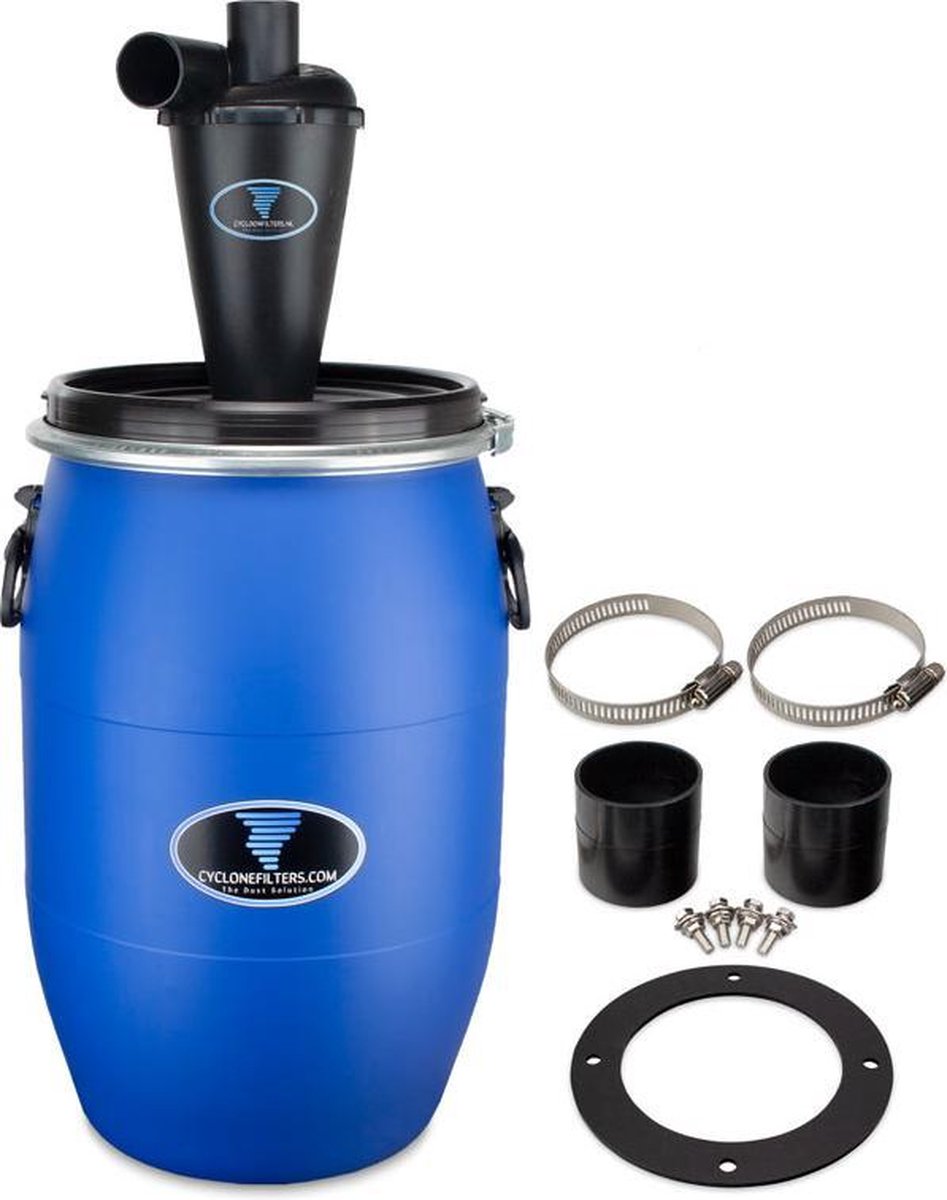 Filtercombinatie 3-60K - Cycloonfilter model 3 met 60 liter kunststof opvangvat