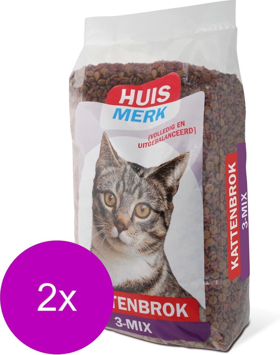 Kasper Faunafood Huismerk 3-Mix Kattenbrok - Kattenvoer - 2 x Mix 10 kg