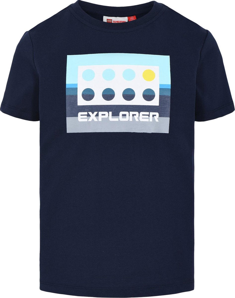 Lego Wear t-shirt donkerblauw - maat 134