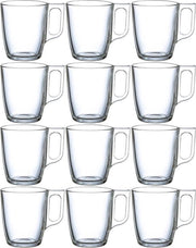 12x Theeglazen/koffieglazen 250 ml - 25 cl - Keukenbenodigd heden - Thee/koffie drinken - Glazen voor thee en koffie 12 stuks