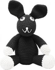 Naturezoo Knuffeldier Konijn Gehaakt 20 Cm Zwart