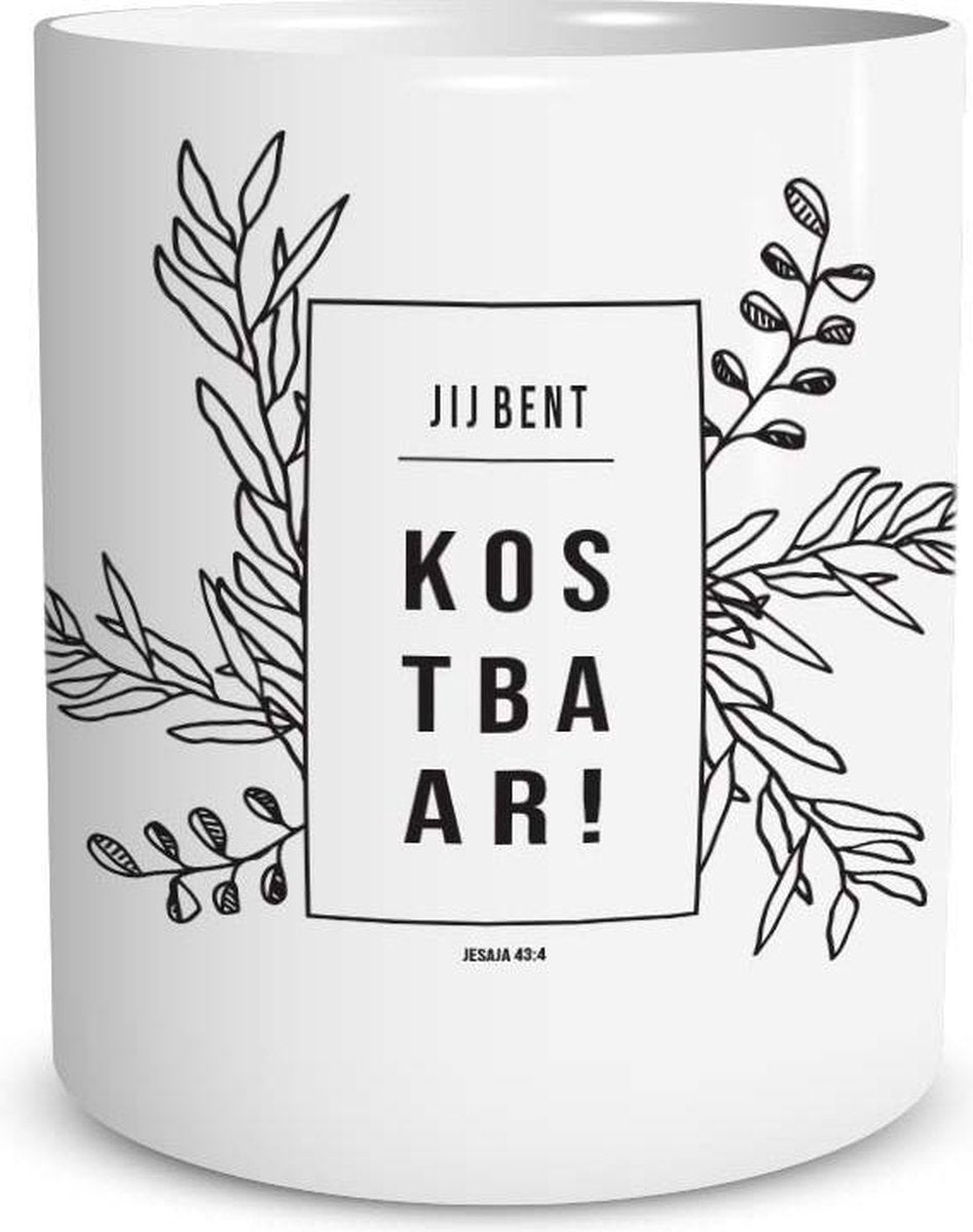 Christelijke Mok Zonder Oor - Jesaja 43:4 (Jij bent Kostbaar) - DagelijkseBroodkruimels