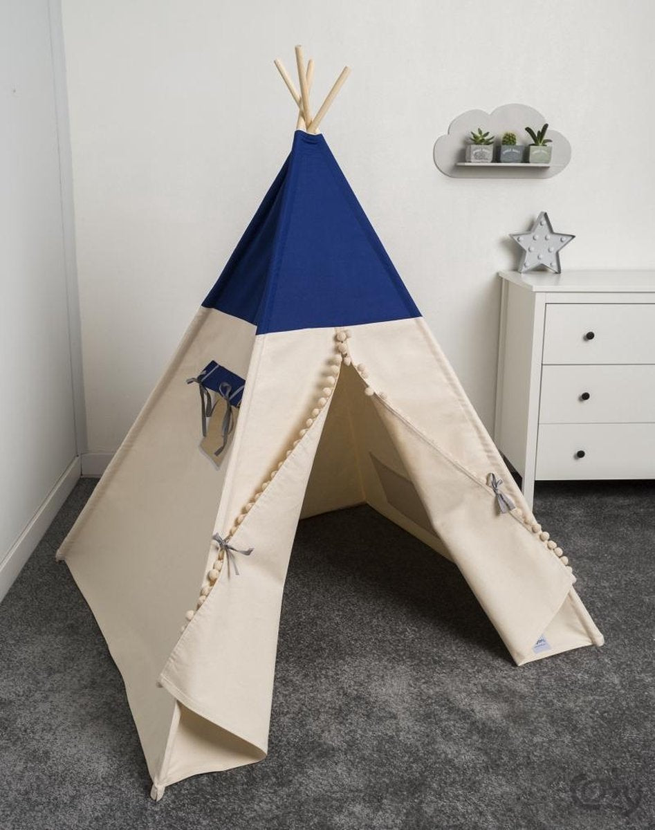 FUJL - Tipi Tent - Speeltent - Wigwam - kinder tipi -  Just Blue