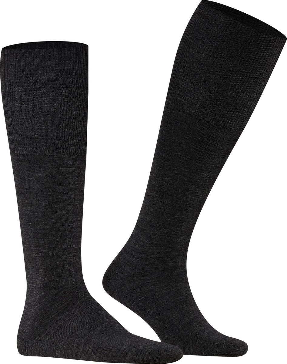 FALKE Airport Heren Kniekousen - Grijs - Maat 39-40
