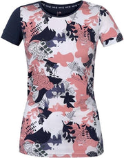 Rafiki Sportshirt Karin Dames Viscose/elastaan Wit/roze Mt 36