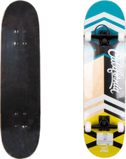 Coolslide SkateboardKinderen en volwassenen - blauw - geel - wit - zwart