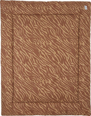 Meyco Zebra geweven boxkleed - 80x100cm - camel
