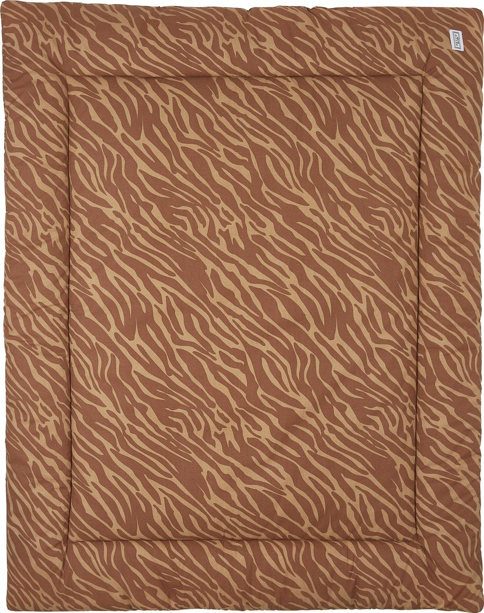 Meyco Zebra geweven boxkleed - 80x100cm - camel