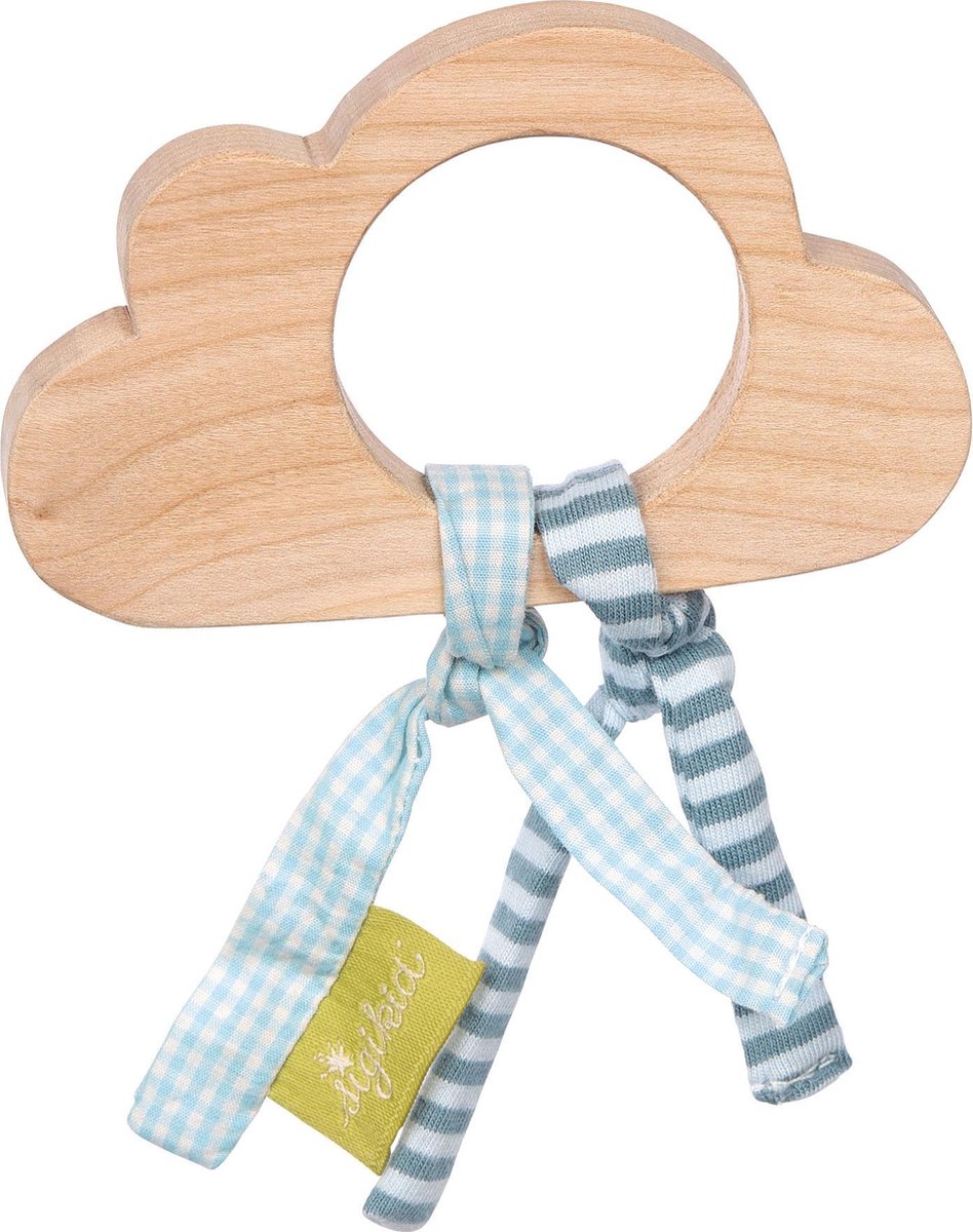 sigikid Houten rammelaar wolk