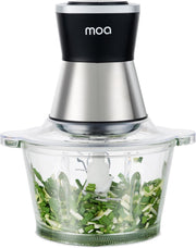 MOA Hakmolen XL - Food Chopper - 2 liter glazen kom - 4 messen - FC360