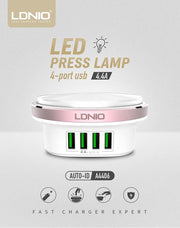 LDNIO Premium Oplaad Station met 4 USB Poorten 4.4A