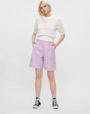 PIECES PCLIMOANE HW BERMUDA SHORTS Ochid Bloom Dames Short - Maat XS