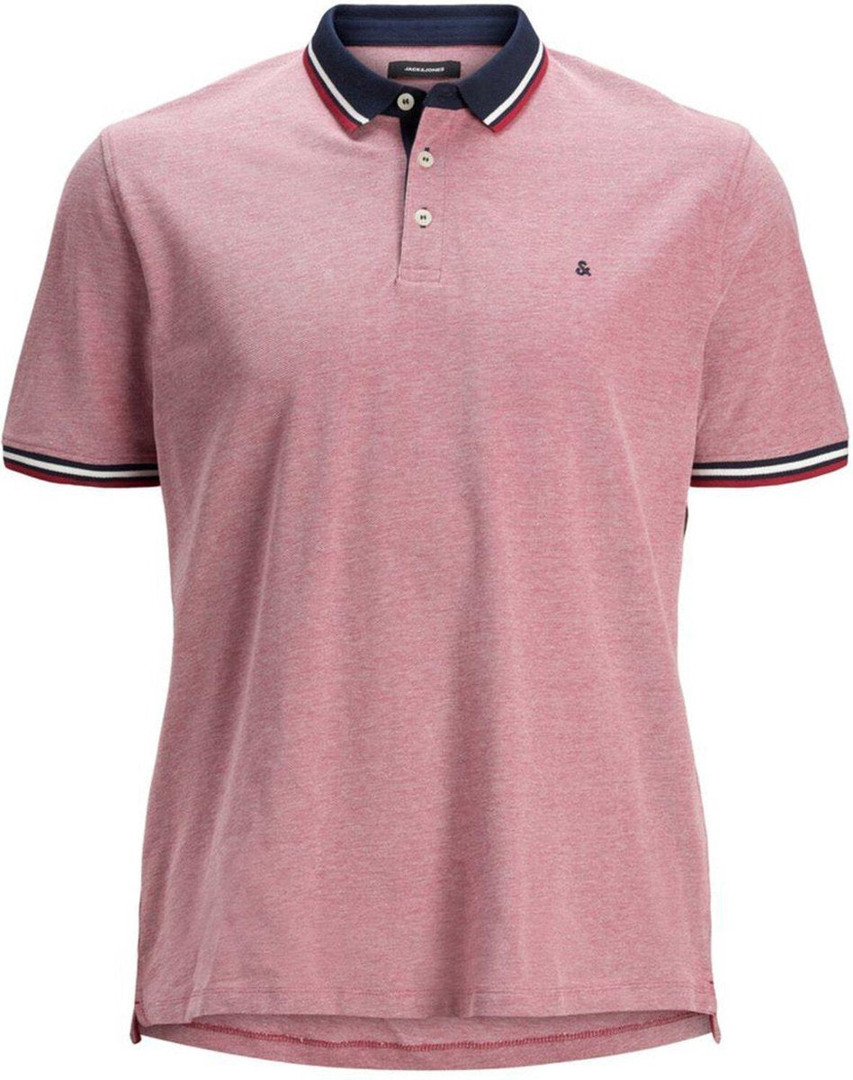 Jack & Jones Polo - Regular Fit - Rood - 4XL Grote Maten