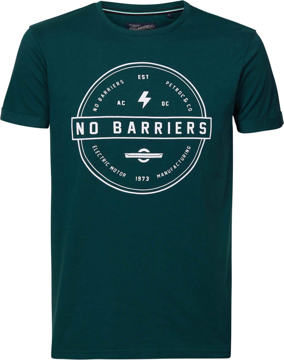 Petrol Industries - Heren Artwork T-shirt - Groen - Maat XXXL