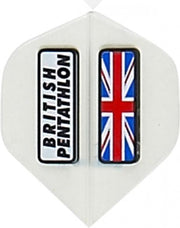 British Pentathlon flights Union Jack Transparant  Set Ã  3 stuks