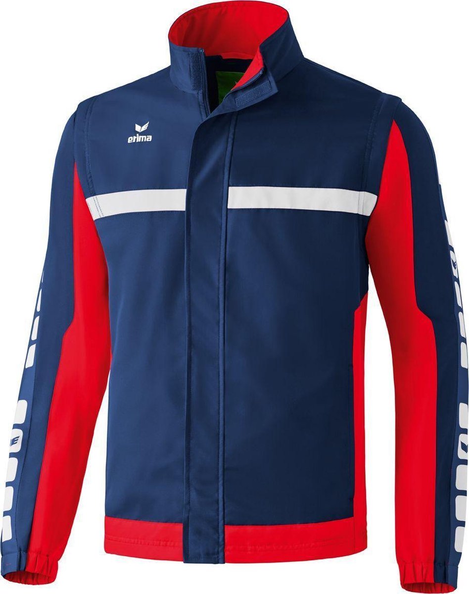 Erima 5-Cubes Jack Met Afneembare Mouwen Kinderen - New Navy / Rood | Maat: 164