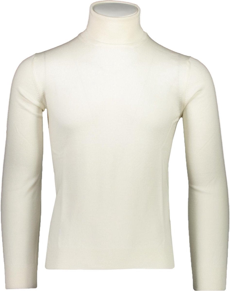 Gran Sasso  Trui Wit Getailleerd - Maat 3XL  - Heren - Herfst/Winter Collectie - Wol