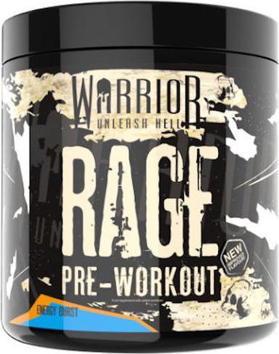 Warrior RAGE - Pre Workout - 392 gram - Extreme sterke dosering - Energy Burst smaak