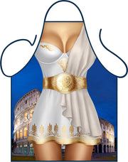 BBQ schort - Barbecue schort mannen - Fun Schort "Griekse Dame - Godin" - One Size