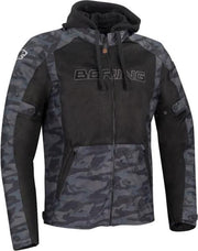 Bering Spirit Black Camo Textile Motorcycle Jacket S
