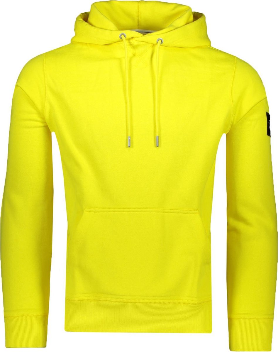 Calvin Klein Sweater Geel Geel Normaal - Maat S - Heren - Herfst/Winter Collectie - Katoen