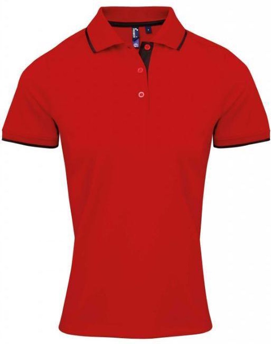 2 x Women's contrast Coolchecker® polo