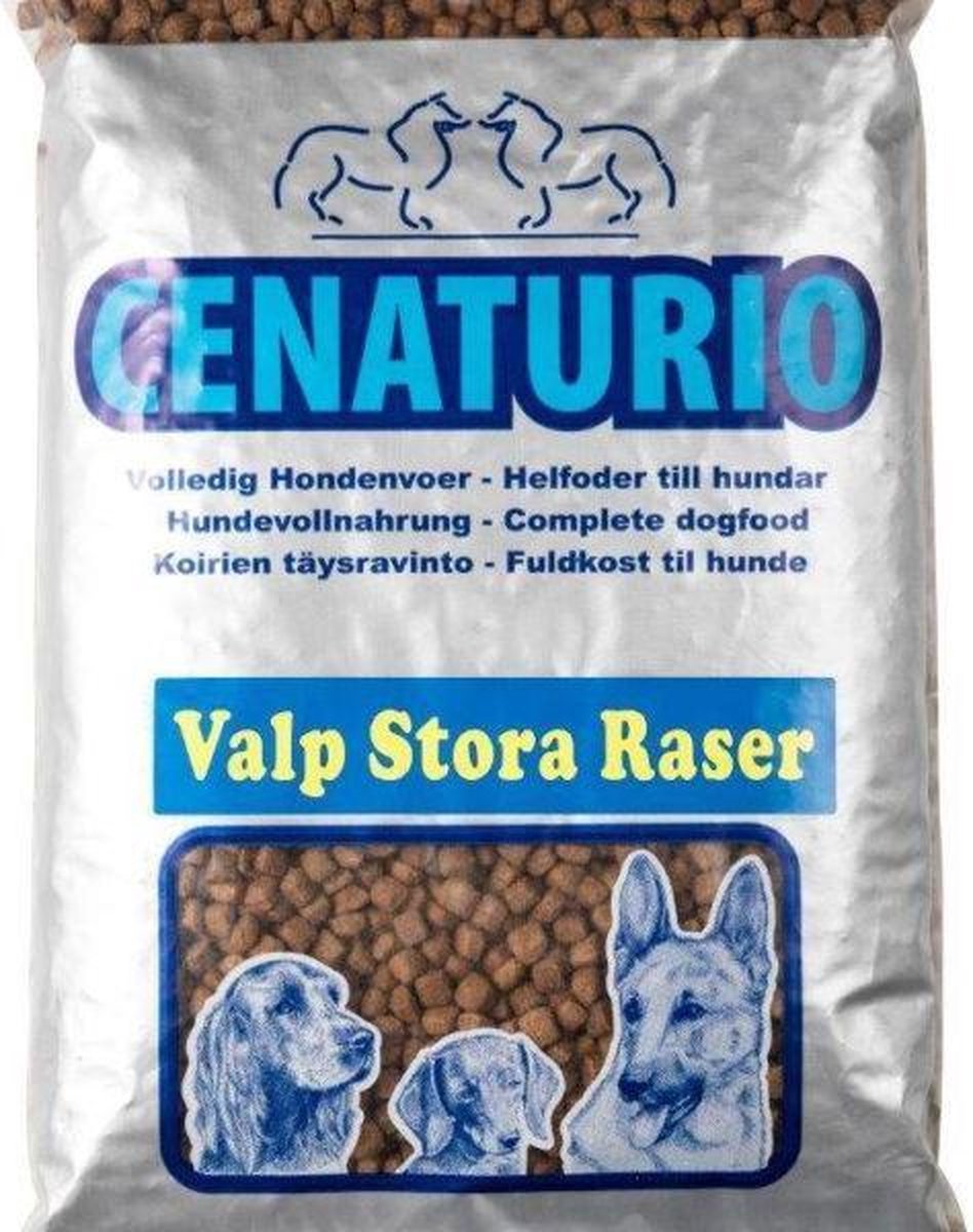 Cenaturio Valp Stora Raser - honden droogvoer - 5 KG - Puppy 1 tot 14 maanden (middel & grote rassen) - De voeding wat een dier nodig heeft om fit en gezond te blijven!