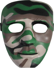Gezichtsmasker kunststof woodland camo